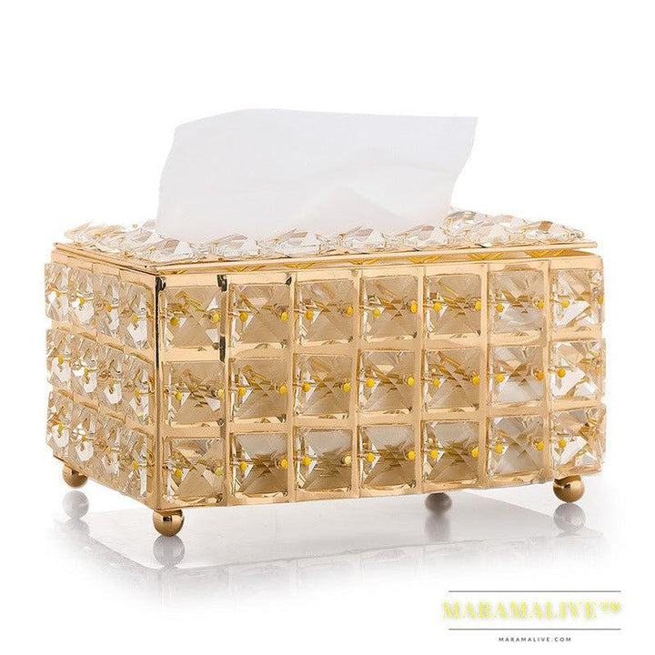 Internet Red North European crystal tissue box