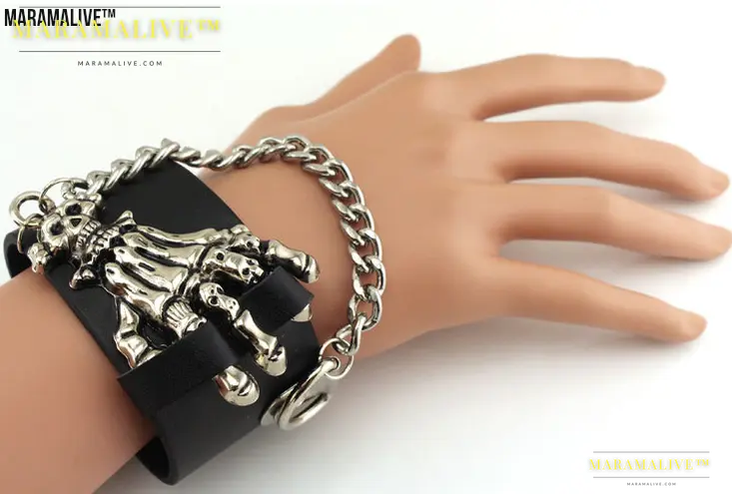 Introducing: "Spike Studded Leather Bracelet - Aroncent 3pcs"