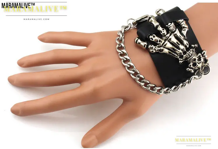 Introducing: "Spike Studded Leather Bracelet - Aroncent 3pcs"