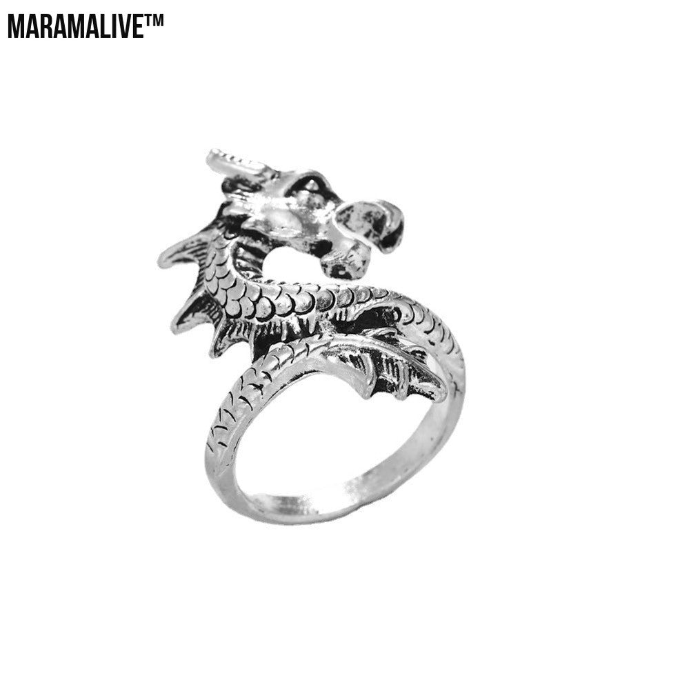 Irregular Dragon Tortoise Love Ring Fashion Tail Ring