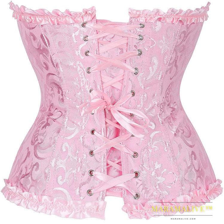 Jacquard Fabric European And American Court Corset