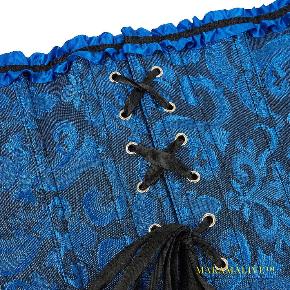 Jacquard Fabric European And American Court Corset