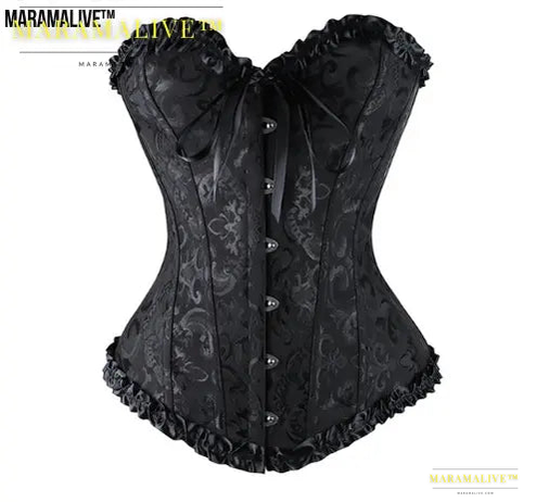 Jacquard Fabric European And American Court Corset