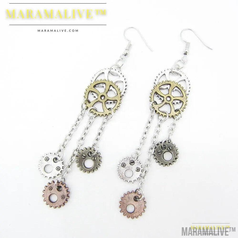 Jewelry Vintage Gear Earrings Steampunk