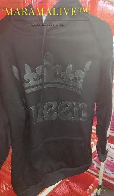 King & Queen - Stylish Letter Sweatshirts for Couples