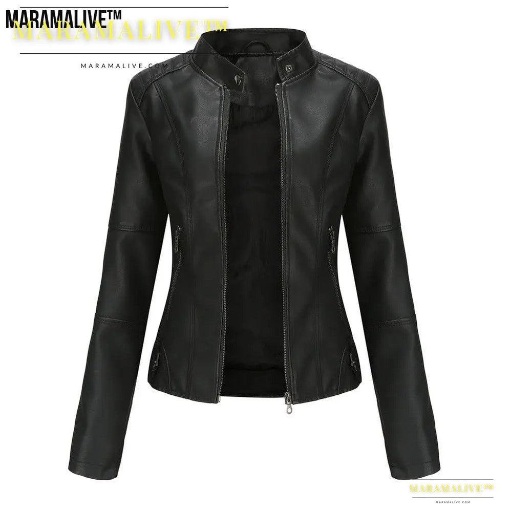 Ladies Vegan friendly Leather Jacket - Biker Casual Coat