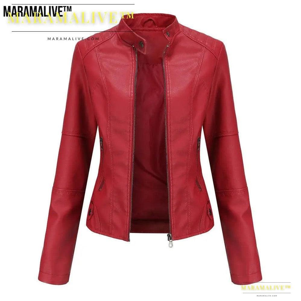 Ladies Vegan friendly Leather Jacket - Biker Casual Coat