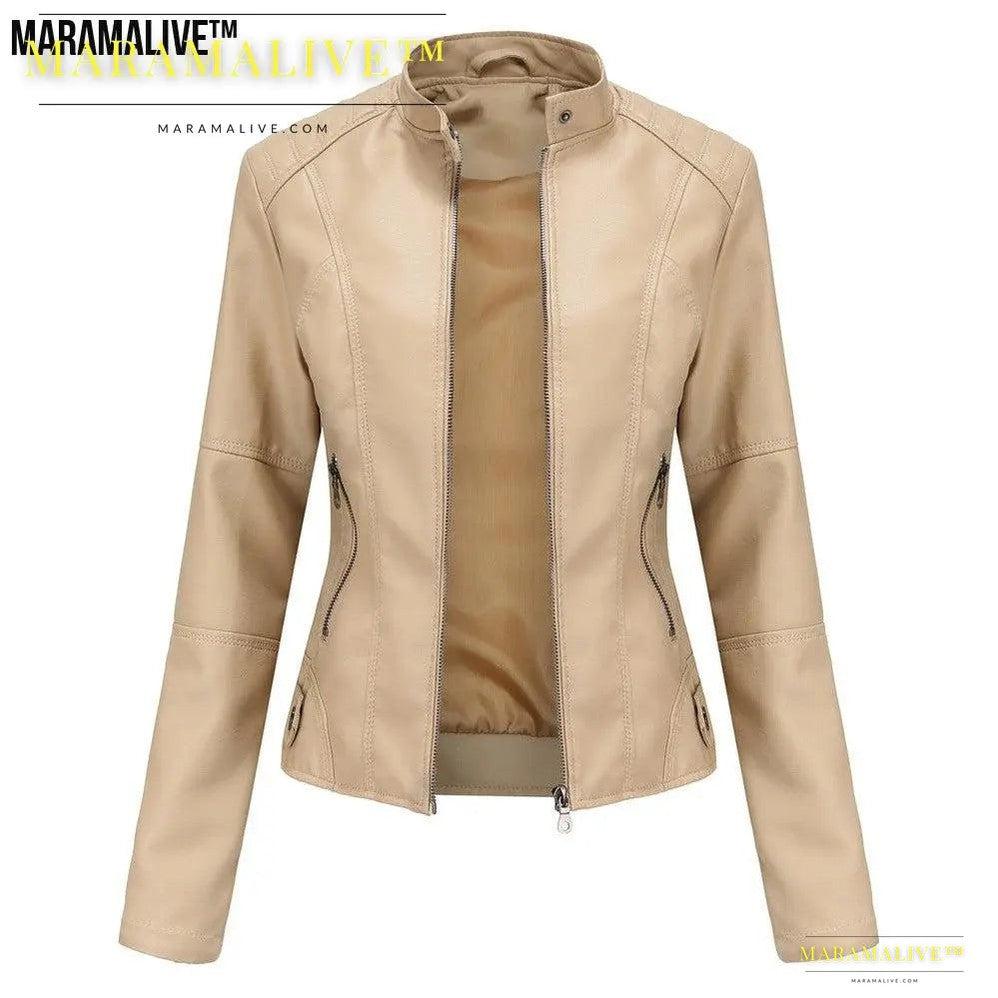 Ladies Vegan friendly Leather Jacket - Biker Casual Coat