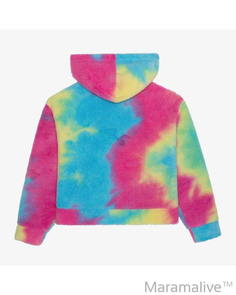 Lamb Velvet Lazy Style Loose Tie Dyed Hoodie