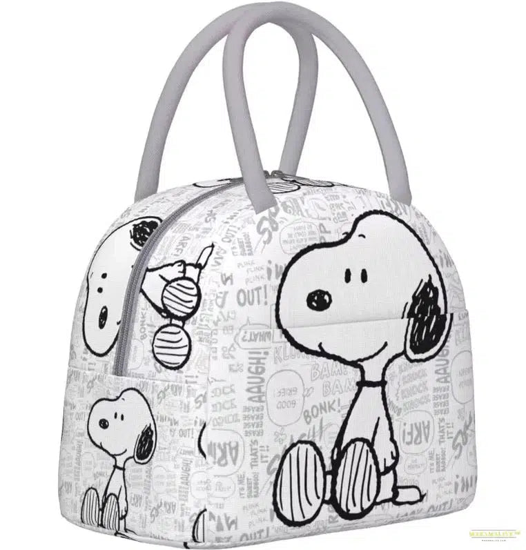 Large Capacity Snoopy Nope Not Today Insulated Lunch Bags Accessories Lunch Food Box Thermal Cooler For School