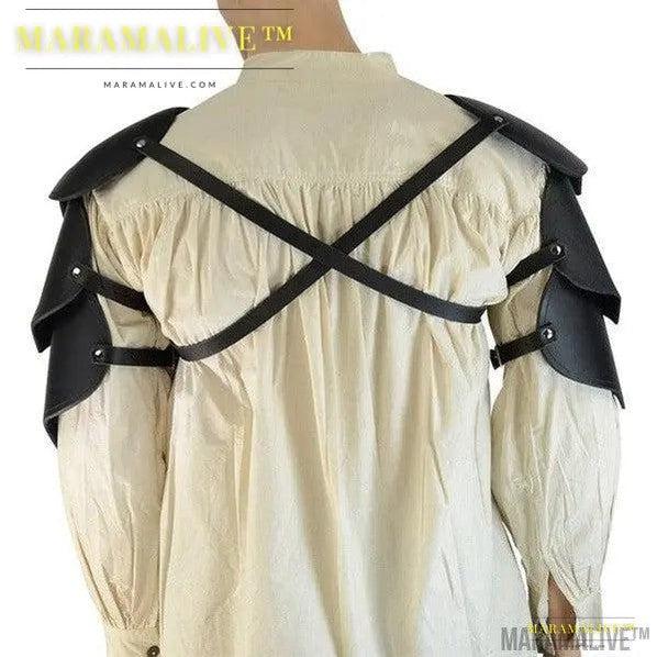 Leather Studded Shoulder Pads Men's Steampunk Gothic Armor