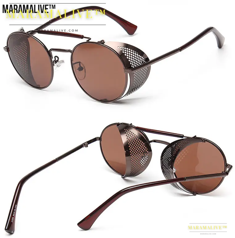 Light brown steampunk sunglasses