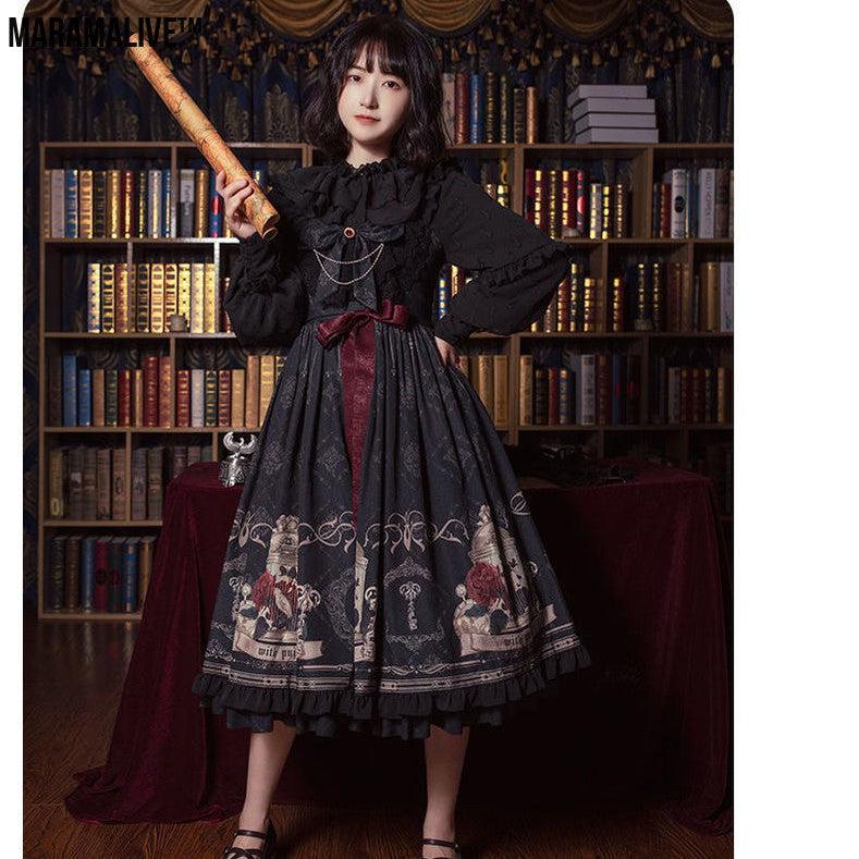 Lolita Skirt Full Stock Nightingale And Rose Jsk Dress Gothic Dark Lolita Dress