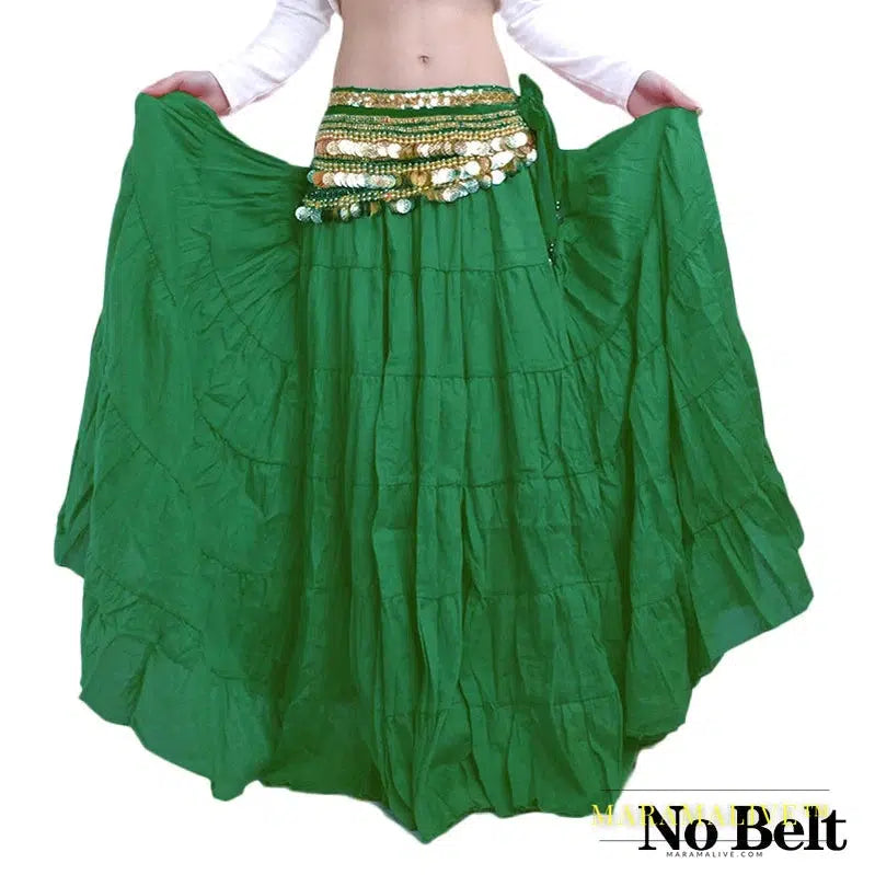 Long Gypsy Skirt Belly Dance Performance Women Tribal Gypsy Dance Skirt Women Belly Dance ATS Tribal Skirt 8m/16m Adult 12 Color