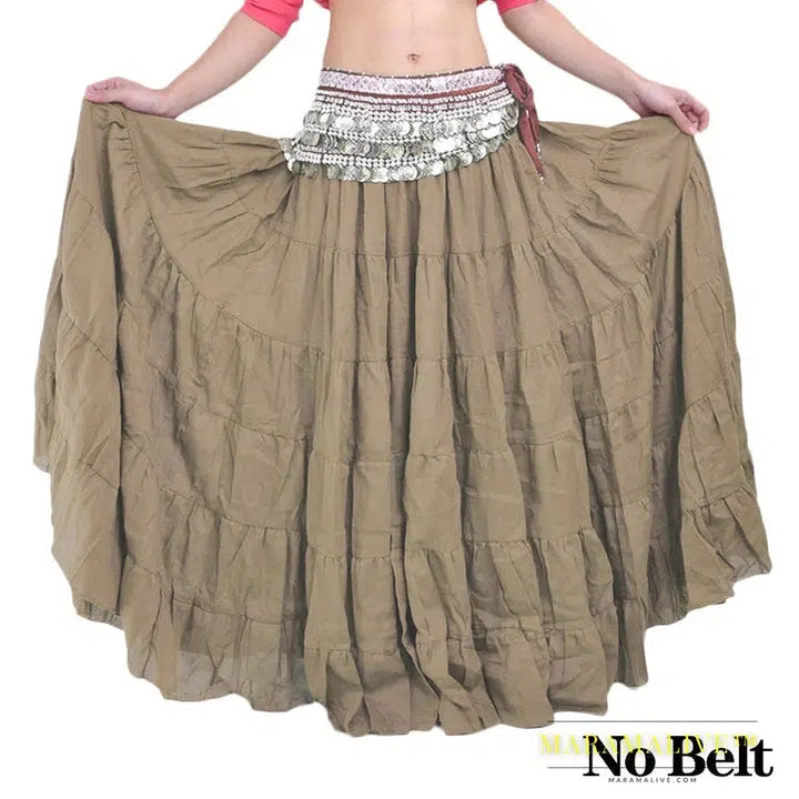 Long Gypsy Skirt Belly Dance Performance Women Tribal Gypsy Dance Skirt Women Belly Dance ATS Tribal Skirt 8m/16m Adult 12 Color