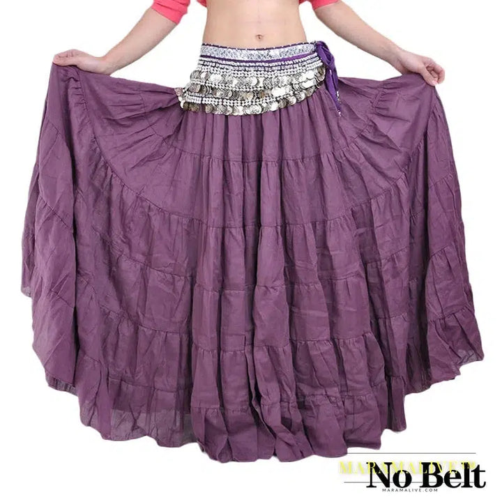 Long Gypsy Skirt Belly Dance Performance Women Tribal Gypsy Dance Skirt Women Belly Dance ATS Tribal Skirt 8m/16m Adult 12 Color