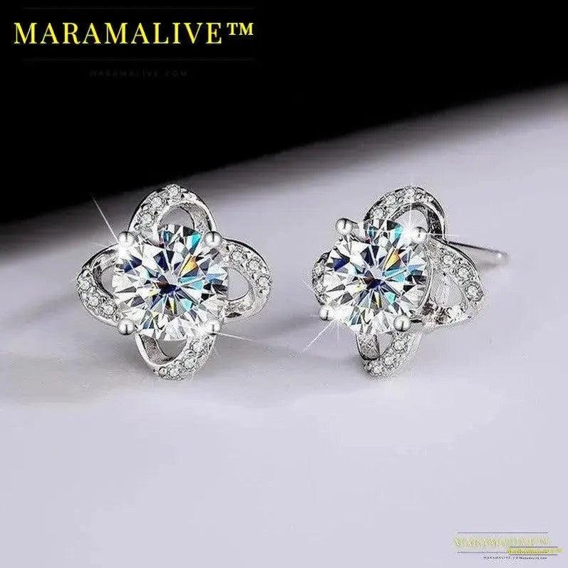 Luxurious Designer Moissanite Ear Studs - luxurious ear studs