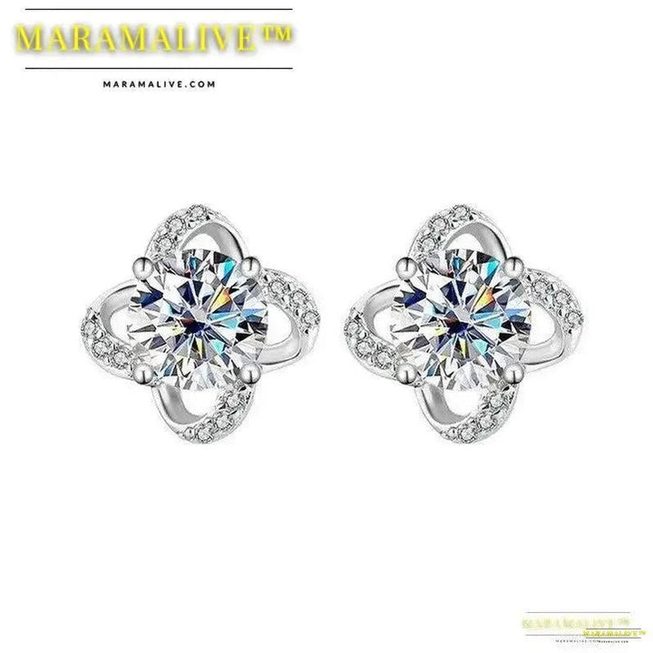 Luxurious Designer Moissanite Ear Studs - luxurious ear studs