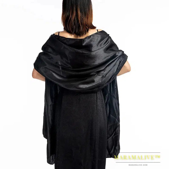 Luxurious Satin Evening Scarf Shawl and Satin Shawl