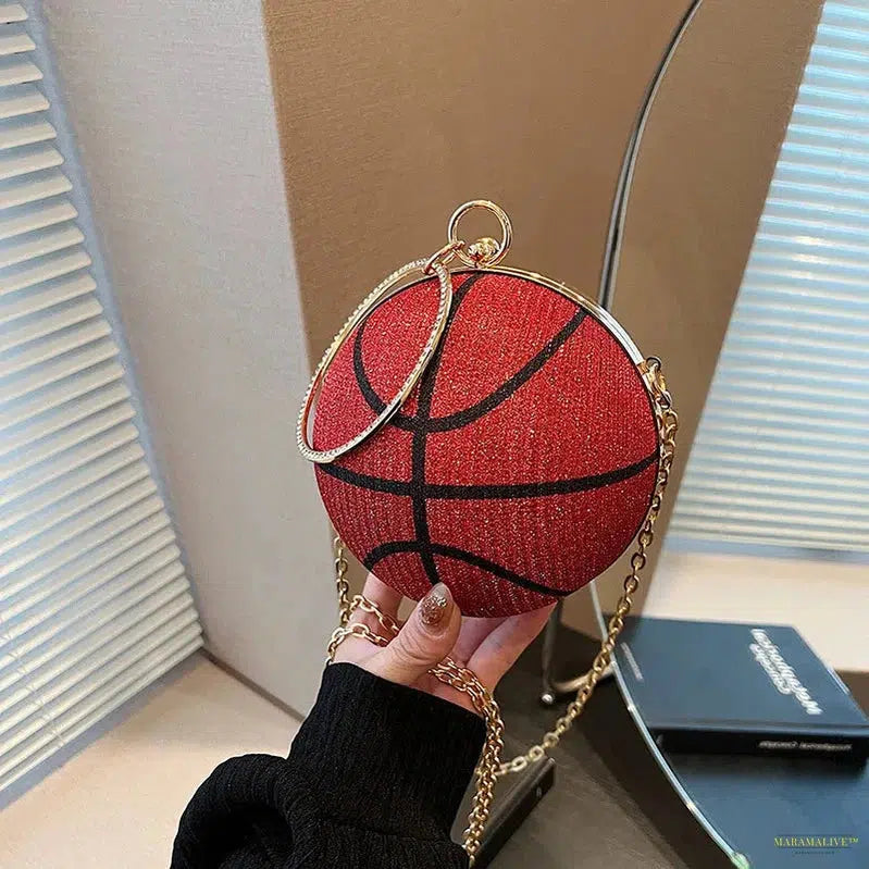 Luxury Diamond Basketball Clutch Bag - Unique, Trendy & Unusual