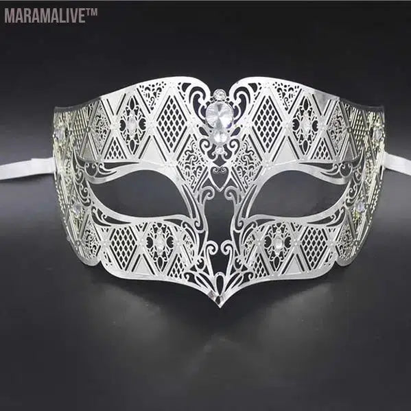 Luxury Silver Gold Metal Filigree Laser Cut Skull Venetian Masquerade Mask Wedding Event Christmas Ball Costume Party Masks