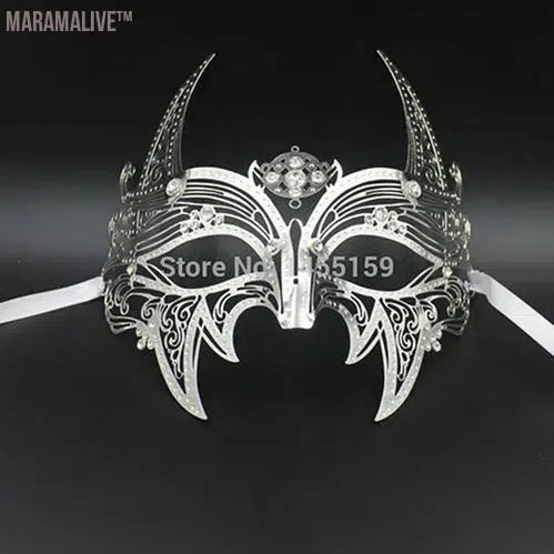 Luxury Silver Gold Metal Filigree Laser Cut Skull Venetian Masquerade Mask Wedding Event Christmas Ball Costume Party Masks