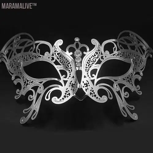 Luxury Silver Gold Metal Filigree Laser Cut Skull Venetian Masquerade Mask Wedding Event Christmas Ball Costume Party Masks