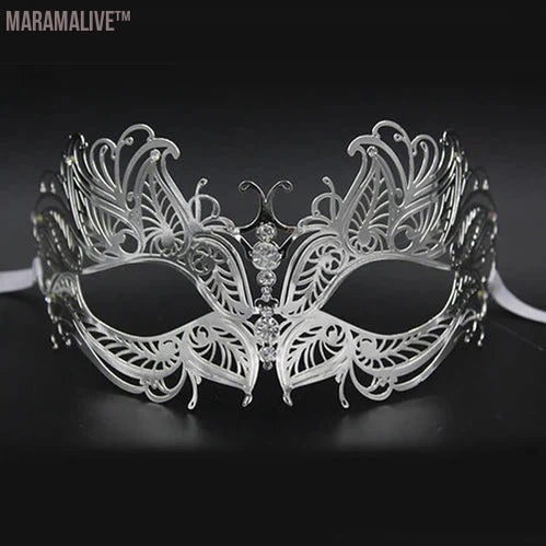 Luxury Silver Gold Metal Filigree Laser Cut Skull Venetian Masquerade Mask Wedding Event Christmas Ball Costume Party Masks