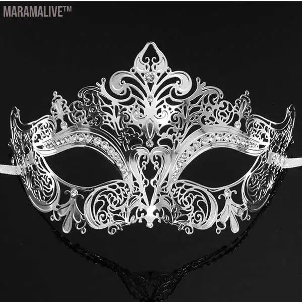 Luxury Silver Gold Metal Filigree Laser Cut Skull Venetian Masquerade Mask Wedding Event Christmas Ball Costume Party Masks