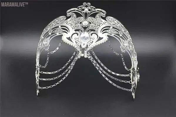 Luxury Silver Gold Metal Filigree Laser Cut Skull Venetian Masquerade Mask Wedding Event Christmas Ball Costume Party Masks