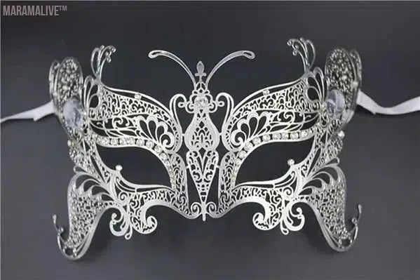 Luxury Silver Gold Metal Filigree Laser Cut Skull Venetian Masquerade Mask Wedding Event Christmas Ball Costume Party Masks