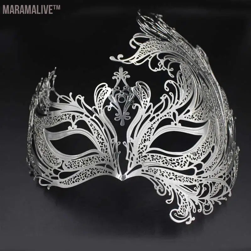 Luxury Silver Gold Metal Filigree Laser Cut Skull Venetian Masquerade Mask Wedding Event Christmas Ball Costume Party Masks