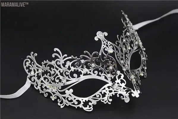 Luxury Silver Gold Metal Filigree Laser Cut Skull Venetian Masquerade Mask Wedding Event Christmas Ball Costume Party Masks