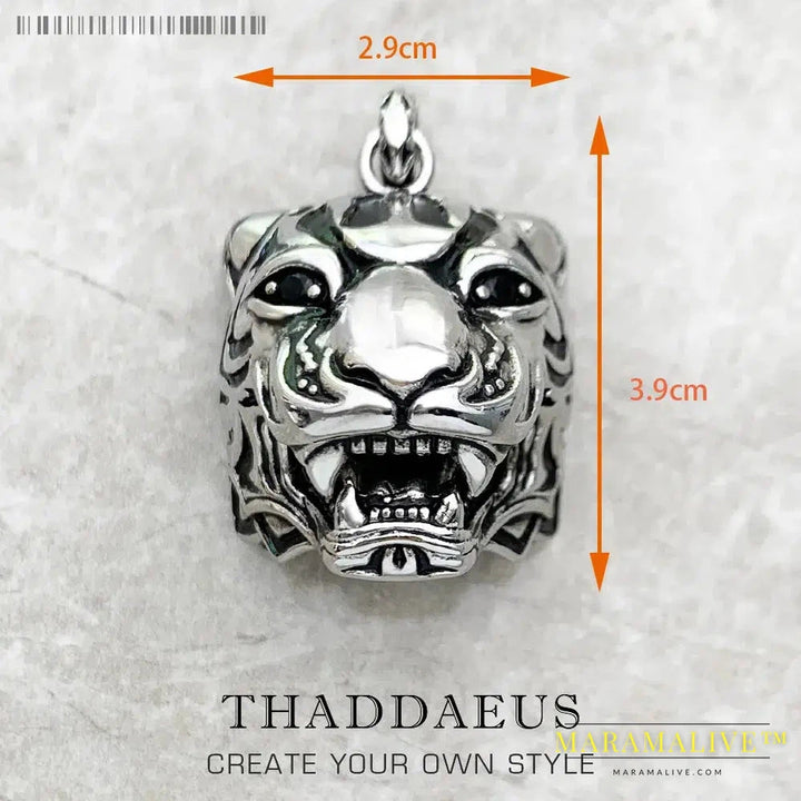 Magic Amulet Mythical Aztec Tiger Chakra Asian Ornaments Compass Africa Pendant Jewelry 925 Sterling Silver Gift For Woman Men