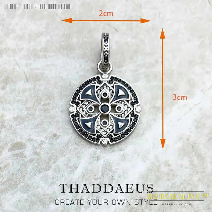 Magic Amulet Mythical Aztec Tiger Chakra Asian Ornaments Compass Africa Pendant Jewelry 925 Sterling Silver Gift For Woman Men