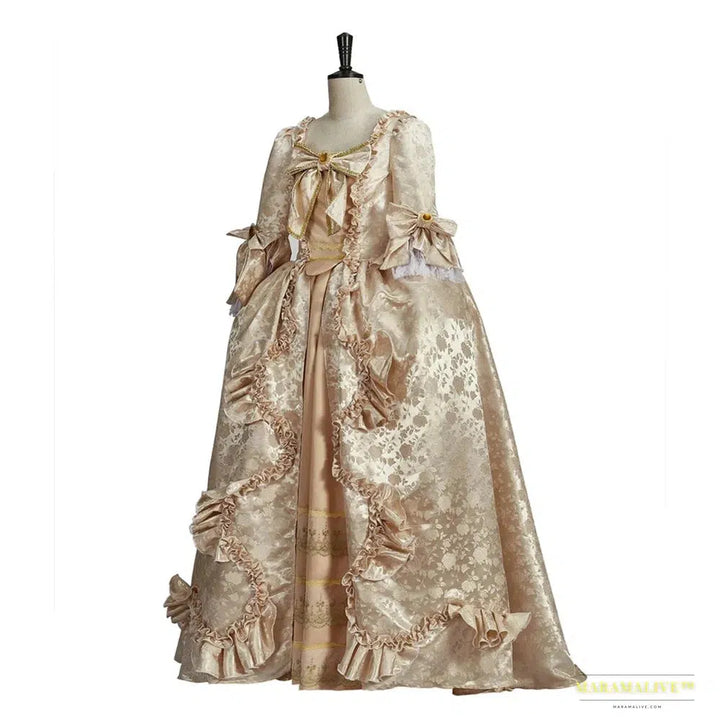 Maramalive™ 18th Century Victorian Court Dress - Women's Gothic Rococo Baroque Marie Antoinette Ball Gown - Renaissance Regency Era Costume