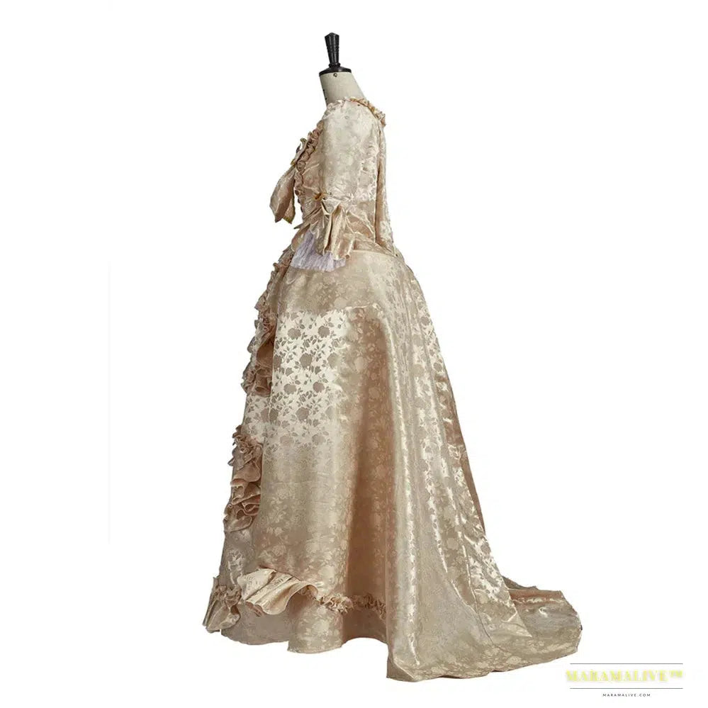 Maramalive™ 18th Century Victorian Court Dress - Women's Gothic Rococo Baroque Marie Antoinette Ball Gown - Renaissance Regency Era Costume