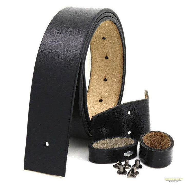 Maramalive™ 38cm No Buckle Men's Leather Belt