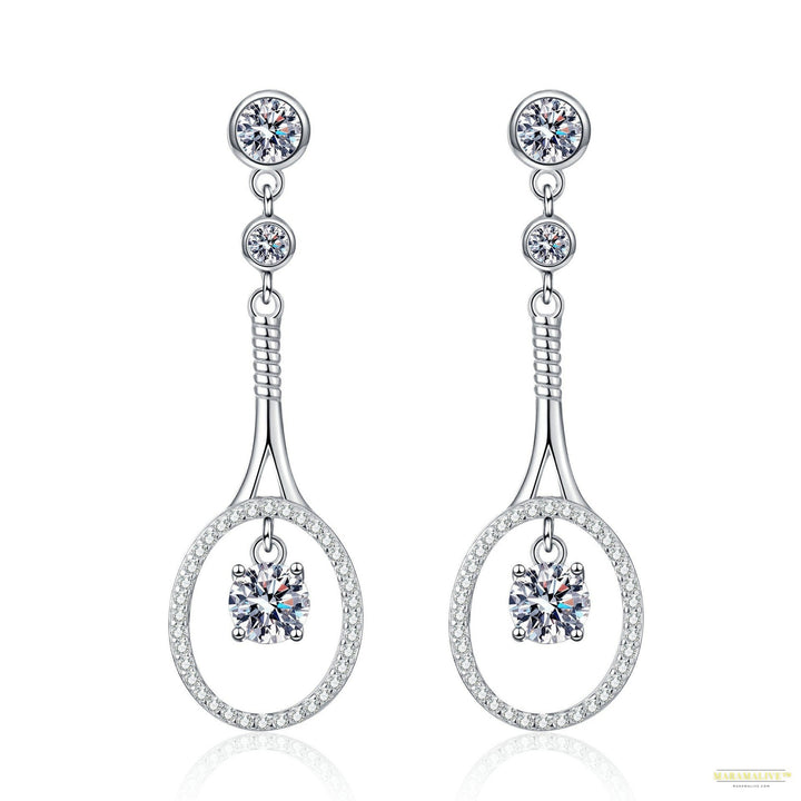 Maramalive™ 925 Sterling Silver Plated Moissanite Long Tassel Earrings