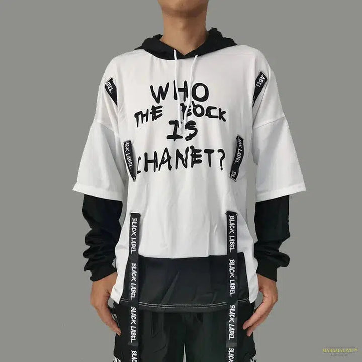 Maramalive™ Fashion Men's Hoodie Casual Letter Printing Crewneck Lounge Wear Streetwear Thin Hoodie Hip Hop Punk Women Men Anime Clothing