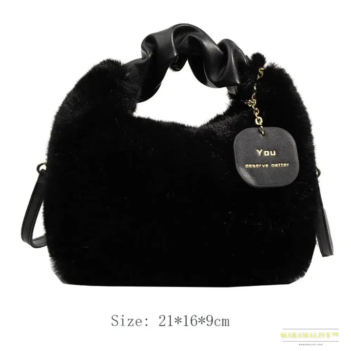 Maramalive™ Fashion Winter Single Shoulder Bag: Vintage Gothic High-Capacity Crossbody Tote