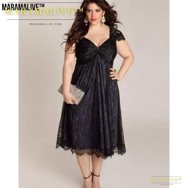 Maramalive™ Gothic Big Code Lace Dress