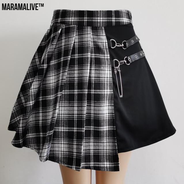 Maramalive™ Gothic Pleated Short Skirt Skirt Women