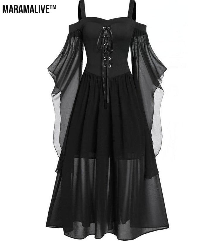 Maramalive™ Halloween Witch Sling Strap And Big One Piece Dress