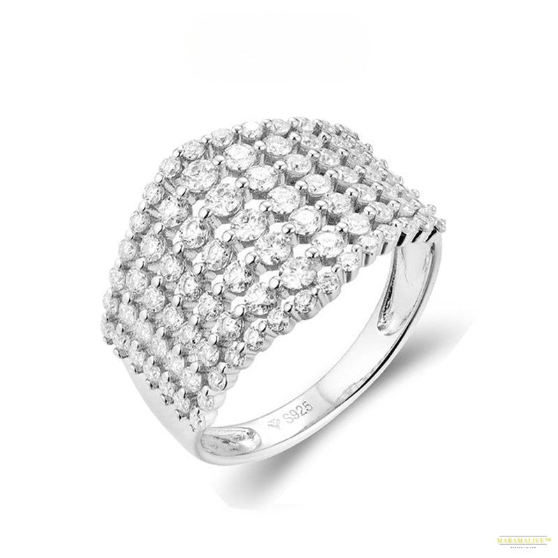 Maramalive™ Jewelry Autumn New Sterling Silver Moissanite Ring