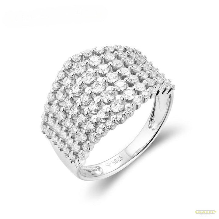 Maramalive™ Jewelry Autumn New Sterling Silver Moissanite Ring