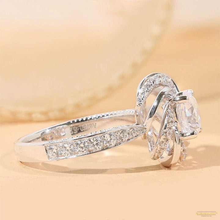 Maramalive™ Moissanite Female 2 Karat Eight Hearts And Eight Arrows High Carbon Diamond