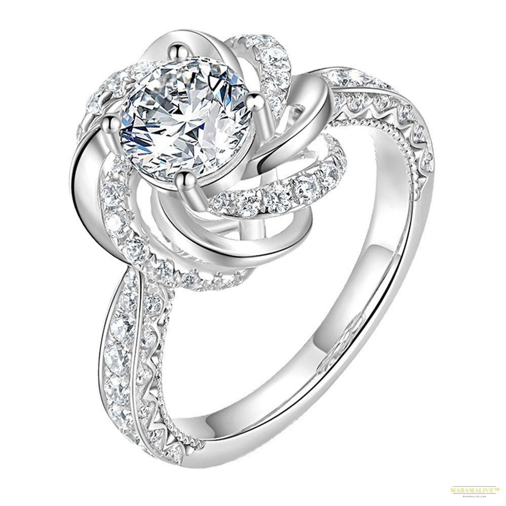 Maramalive™ Moissanite Female 2 Karat Eight Hearts And Eight Arrows High Carbon Diamond