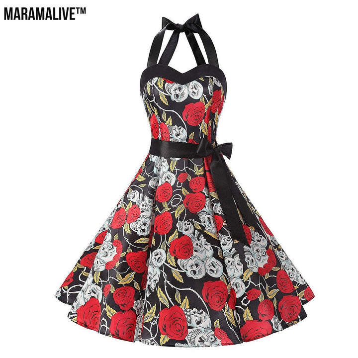 Maramalive™ The Hepburn Haunt - Halloween Easter Hepburn Dress