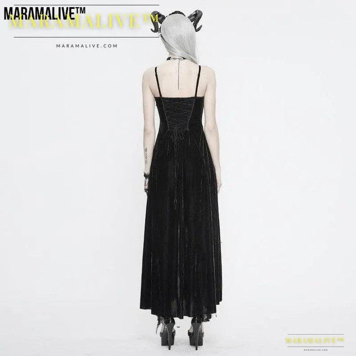 Maramalive™ Vintage Gothic Fashion Women's Sling Dress